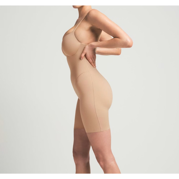 SKIMS 2X Ultimate Body Push Up Butt Enhancing Mid-Thigh Bodysuit Clay NEW NWT - Picture 5 of 10